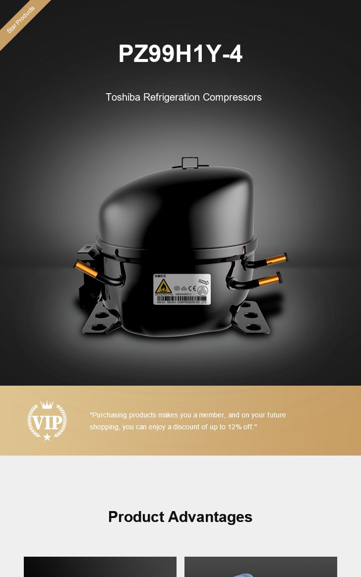 Toshiba Compressor PZ99H1Y-4, technical parameters pdf, structure diagram